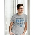 thumbnail image 2 of Navy Built In The Sea T-Shirt Men -Navy Designs, Male Medium, 2 of 4