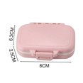 thumbnail image 3 of Bamboo fiber sealed small pill box, three-color portable small pill box, 3 of 5