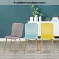 thumbnail image 2 of Ivinta Furniture Mid-Century Adult Dining Side Chairs, Yellow (Set of 2), 2 of 8