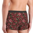 thumbnail image 3 of Uemuo Rose Flowers Pattern Men's Boxer Briefs,Trunk Anti-Chafing,Comfortable, Durable, and Stylish Underwear-Small, 3 of 9