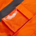 thumbnail image 4 of 3C Products ANSI/ISEA 107-2020 Class 3 Heavy Duty Safety Orange Parka Jacket with Quilted Insulation & Black Bottom - SAJ7210-3XL, 4 of 5