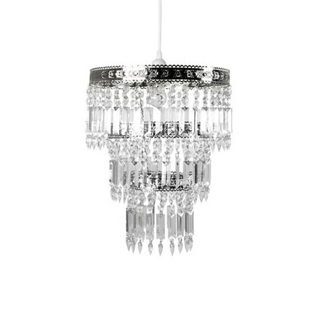 Tadpoles Faux Crystal Chrome Queen S Crown Pendant Light Shade