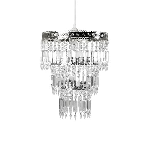 Tadpoles Faux Crystal Chrome Queen S Crown Pendant Light Shade Com Crown Pendant Light Shade, Tadpoles Faux Crystal Chandelier