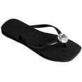 thumbnail image 2 of Havaianas for Women - Slim Square Centenary Diamond Flip Flops - Black - 11/12, 2 of 5