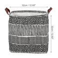 thumbnail image 3 of Ofertas Únicas 1 Pc 30L Cesta de Ropa Plegable Cuadrada para el Lavadero 12.60"x12.60"x12.60" Geometría Negra y Blanca, 3 of 6