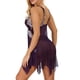 thumbnail image 4 of Lencería para mujer Cierre frontal Babydoll Encaje Cuello en V Malla Ropa de dormir Lencería Fridja nalpqowj42950, 4 of 6