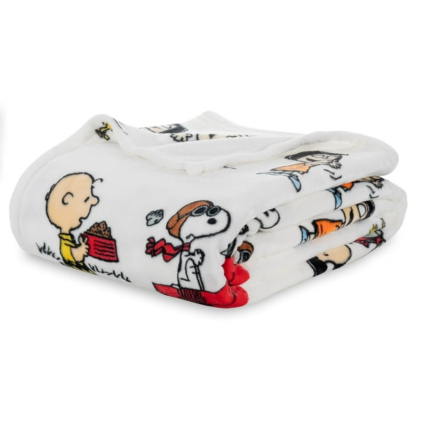 Snoopy plush blanket sale