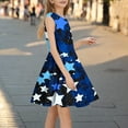 thumbnail image 2 of Teens Summer Dress Kids Girl Star Printed Sleeveless Sundress Dresses for School Party Vacation Outfit 3-14Y, 2 of 6