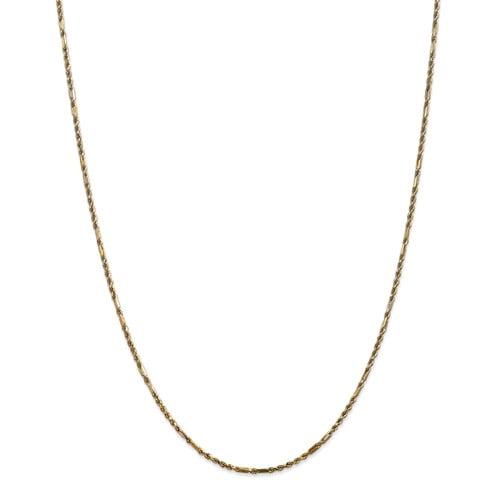 14k Yellow Gold 30in 2.0mm Milano Rope Necklace Chain by Jewelrypot