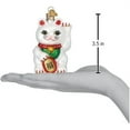 thumbnail image 5 of Old World Christmas Lucky Cat Hanging Ornament, 3.5-inch Height, Holiday Decoration, 5 of 5