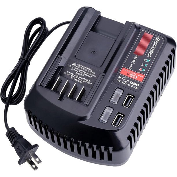 CMCB104 Fast Charger Compatible with Crafts*man 20V Battery Charger CMCB100 CMCB102 CMCB124 Compatible with 20V Battery CMCB201 CMCB202 CMCB204 CMCB205 CMCB206