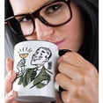 thumbnail image 2 of 3drose, Retro Toast with Champagne, 15oz Two-tone Black Mug, 2 of 6