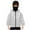 White, variant on Boys Balaclava Hoodie jackets with Pockets Long Sleeve Zip Up Athletic Jacket Casual Winter Warm Hoodies, Black