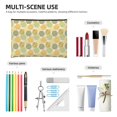 thumbnail image 4 of Susaid Bee honey Print Makeup Mini Bags for Women Multi Color Cosmetics Bag Travel Toiletry Bag Pencil Pouch Blank Makeup Bags with Zipper, 4 of 7