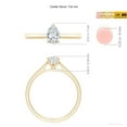 thumbnail image 5 of ANGARA Natural 0.71 Ct. Diamond Solitaire Engagement Ring in 14K Yellow Gold for Women (Ring Size: 3), 5 of 10