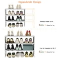 thumbnail image 4 of Organizador de Zapatos Cidaziya Extensible de 3 Niveles Blanco, 4 of 8
