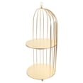 thumbnail image 3 of Shisuyan Decorative Cosmetic Holder Bird Cage Makeup Stand Multi-function Desert Holder Makeup Accessory, 3 of 8