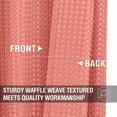 thumbnail image 3 of TOPICK Waffle Weave Textured Curtains 84 inch Farmhouse Light Filtering Drapes for Living Room Bedroom Grommet Window Curtain 2 Panels, 3 of 7