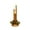 Gold, variant on 11.81Inch Christmas LED Flameless Candles, 3 in 1 Flameless Taper Short Candles Decorated with Faux Holly Leaves & Winter Berries, Candle Lights for Xmas Centerpiece Holiday Decorations
