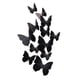 thumbnail image 2 of Calcomanías de pared de mariposas negras | Vinilos removibles e impermeables para decoración del hogar, jardín, balcón y exteriores, 2 of 9