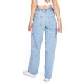 thumbnail image 3 of Wax Jean Womens High Waist Skater Denim Straight Leg Jeans (S, Light), 3 of 3