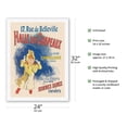 thumbnail image 2 of La Halle aux Chapeaux Hat Store - Paris France - Vintage French Advertising Poster by Jules Chéret c.1891 - Japanese Unryu Rice Paper Art Print 24 x 32 in, 2 of 4