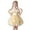 Yellow, variant on Girls Christening Dress Floral Tutu Party Dress for Baby Toddler Festive Birthday Celebration Formal Evening Gown