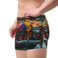 thumbnail image 2 of Gukieu Flower Covered Vintage Car Print Men's Boxer Briefs, High Elastic Moisture Wicking Boxer Briefs Underwear-Large, 2 of 5