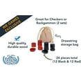 thumbnail image 2 of WE Games Wooden Checkers with Stackable Ridges - 1.5 Inches, 2 of 10