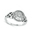 thumbnail image 4 of Ornate Celtic Knot Tree of Life Ring .925 Sterling Silver Band Jewelry Female Male Unisex Size 12, 4 of 4