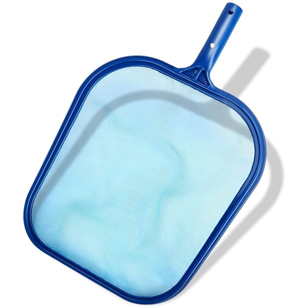 Red de aterrizaje para superficie de piscina, red de hojas para skimmer de natación, marco resistente de red de malla fina para piscinas, spas, estanques, fuentes (sin varilla telescópica) JFHHH pequeña