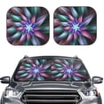 thumbnail image 2 of Balery 2 Piece Colored Abstract Car Windshield Sun Shade|Foldable Front Windshield Shade for Car Front Window for Most Sedans SUV Truck-Medium, 2 of 7