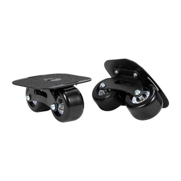 1 Pair Skates Lightweight Split Skateboards for Sports Outdoor Sliding Wheel-Black Wheel