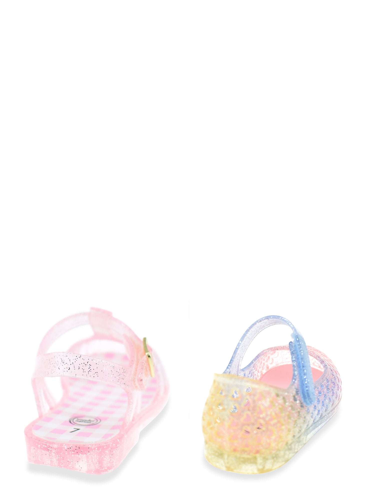 Wonder Nation Baby and Toddler Girls 2 Pack Jelly Sandal