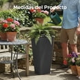 thumbnail image 3 of Maceta Cuadrada Alta Elly Decor 28x61 cm Negro Carbón, 3 of 6