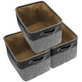 thumbnail image 6 of Sorbus Twill Storage Fabric Basket Organizer, Large, Collapsible, Set of 6, Black, 6 of 6