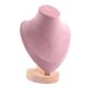 thumbnail image 4 of Exhibidor de collares y joyas, soporte para busto, cadena de terciopelo para colgantes S, 4 of 9