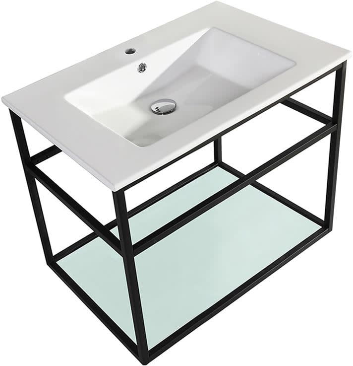 Swiss Madison SmBv552 Pierre 24" Rectangular Ceramic Console Bathroom