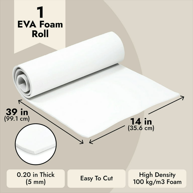 5mm EVA Foam Sheets for Cosplay Armor, Costumes, Arts and Crafts, DIY  Projects, High Density (14 x 39 In)
