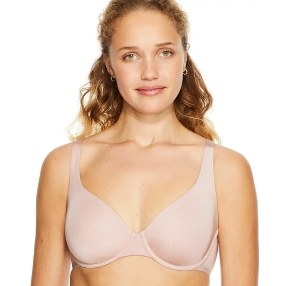 NEARLYNUDE Pale Mauve The Naked Scoop Underwire Bra, US 34DDD, UK 34E, NWOT