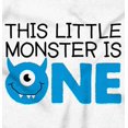 thumbnail image 2 of This Little Monster Is One Years Old Romper Boys or Girls Infant Baby Brisco Brands 12M, 2 of 6
