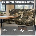 thumbnail image 4 of FORUDESIGNS Hunting Camo Print RV Dinette Cushion Covers 2 Pcs Comfortable Camper Cushion Slipcover Stretchable Loveseat Sofa Chair Cover Furniture Protector for RV Camper Car Bench, 4 of 7