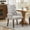 Beige, variant on 1-Piece Upholstered Chenille Fabric Dining Chair, High-Back Tufted Arm Chair with Rolled Top & Nailhead Trim, Curved Solid Wood Legs, Elegant Light American Style for Kitchen Dining Room