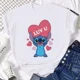 thumbnail image 3 of Camiseta divertida de Stitch Not Today para mujer, ropa de verano con dibujos animados Y2k Stitch, camiseta informal, camisetas de moda para mujer, 3 of 5