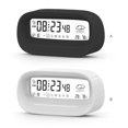thumbnail image 2 of Escritorio LCD Reloj digital Termómetro Mesita de noche Calendario Temperatura Humedad Medidor Alarma Oficina en casa Modo de repetición Relojes de plástico Negro Inevent HA010815-01B, 2 of 7