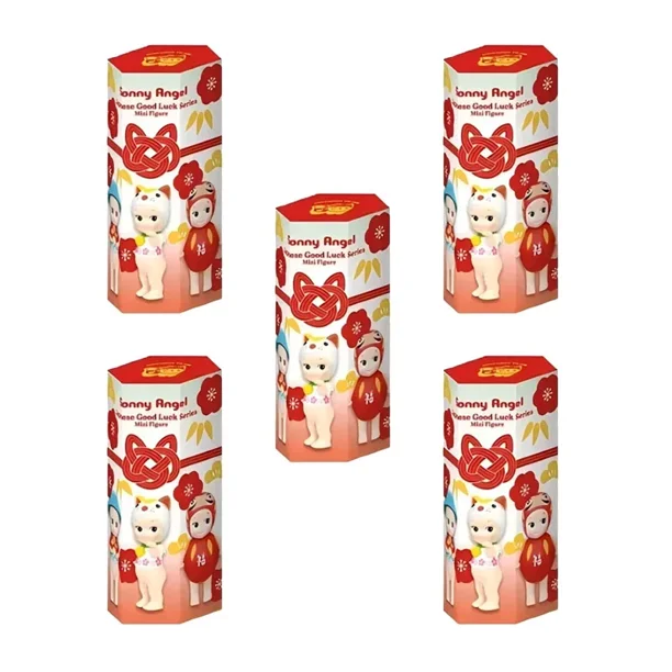Caja ciega de Sonny Angel, personaje de Ángel, serie Good Luck, decoraciones de personajes de Anime, muñecos, regalos de Navidad, decoraciones de mesa