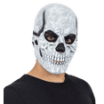 thumbnail image 1 of Máscara De Calavera Esqueleto White Skull Disfraz Halloween Ghoulish productions Mascara Completa, 1 of 5