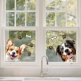 thumbnail image 5 of Window Static Cling Decal Sticker Double-Sided Large Glass Car Windows 1 Sheet Peek-a-Boo Dogs 47.2"x11.8" Waterproof Removable Window Decal, 5 of 7