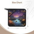 thumbnail image 3 of Sikiie Magical Bees Twilight River Pot Holders Kitchen Insulation Mats Heat Resistant Pot-Holder Oven Anti-Scald Pads for Cooking Baking, 7.1*7.1inch, 3 of 8