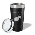 thumbnail image 2 of Bangs Lake Map Tumbler Travel Mug Insulated Laser Engraved Coffee Cup Illinois 20 oz Black, 2 of 5